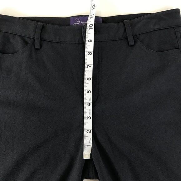 NYDJ Straight Leg Dress Pants Women's Size 10 Petite Gray Stretch Knit Mid Rise - Picture 8 of 14